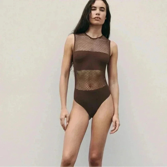 Zara Seamless Limitless Contour Collection Bodysuit Size M/L NWT - Picture 2 of 7